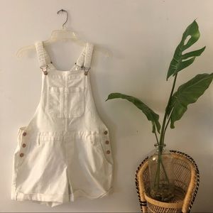 OLD NAVY | White Denim Overalls